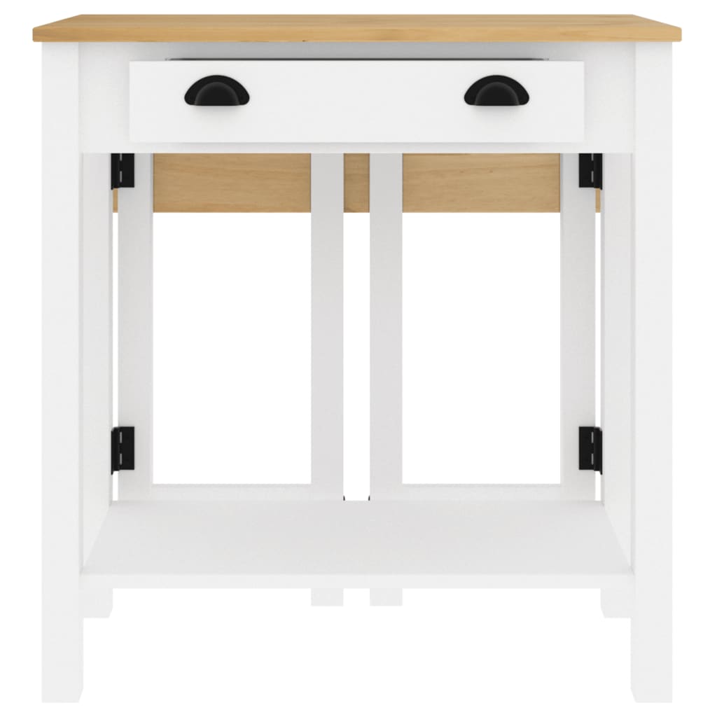 vidaXL 3 Piece Bar Set White Solid Wood Pine