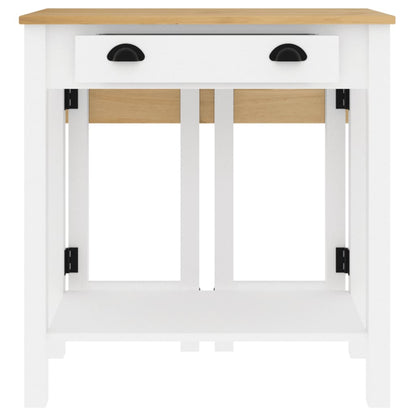 vidaXL 3 Piece Bar Set White Solid Wood Pine