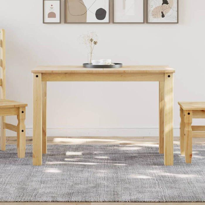 vidaXL Dining Table Panama 117x60x75 cm Solid Wood Pine