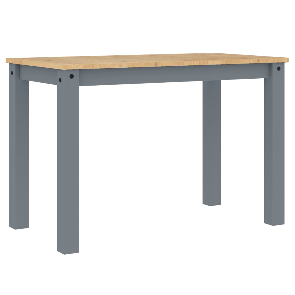 vidaXL Dining Table PANAMA Grey 112x60x75 cm Solid Wood Pine