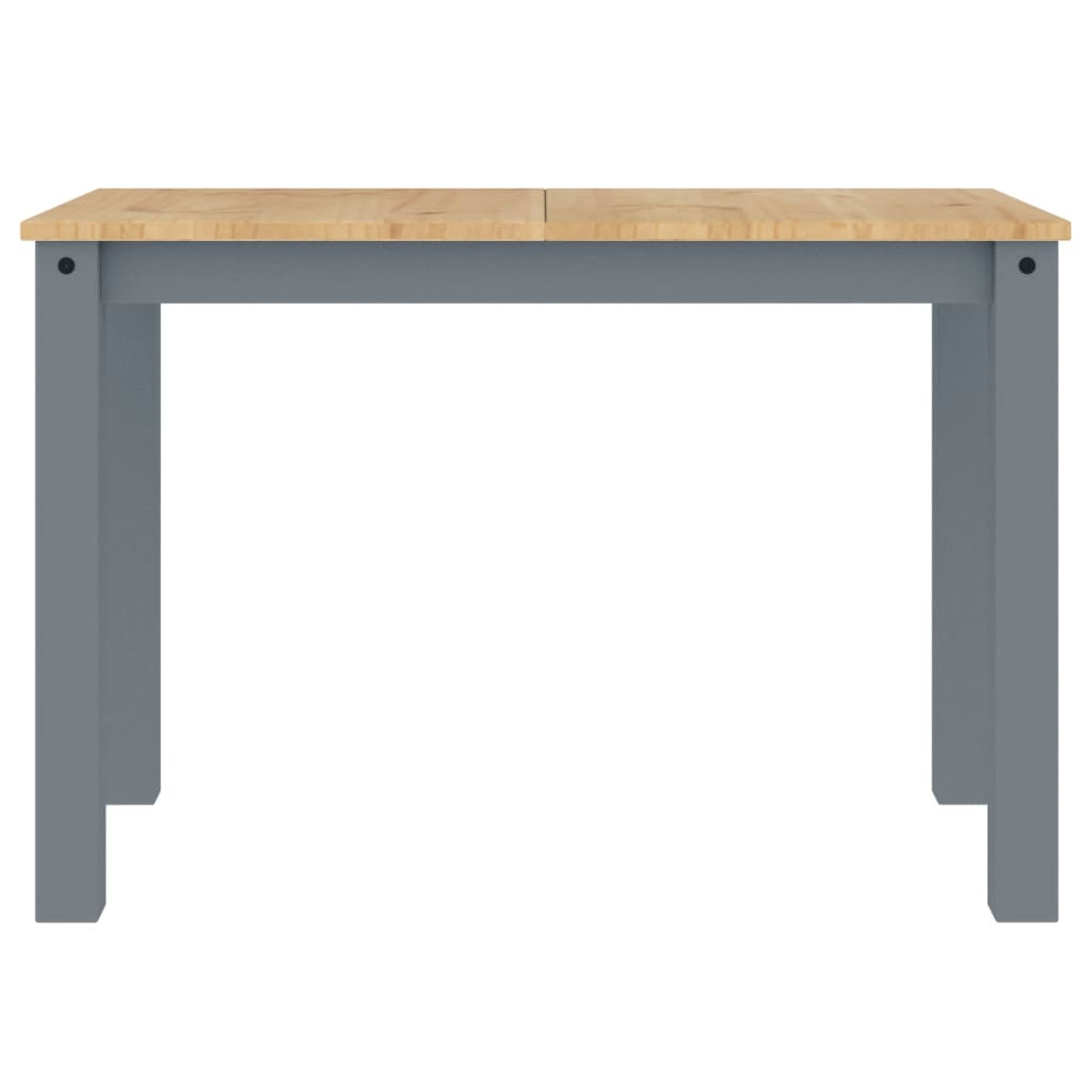 vidaXL Dining Table PANAMA Grey 112x60x75 cm Solid Wood Pine