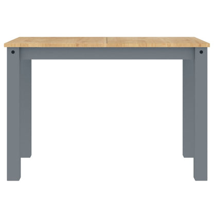 vidaXL Dining Table PANAMA Grey 112x60x75 cm Solid Wood Pine