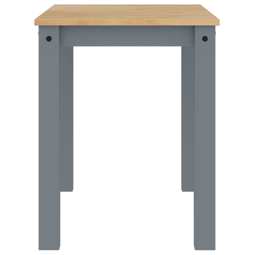 vidaXL Dining Table PANAMA Grey 112x60x75 cm Solid Wood Pine