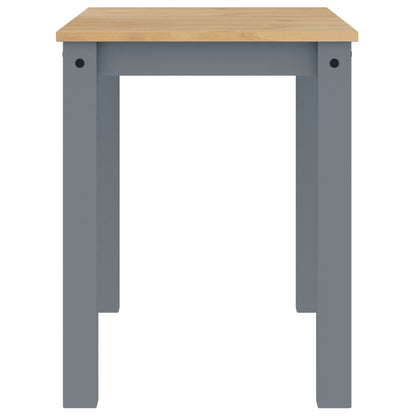 vidaXL Dining Table PANAMA Grey 112x60x75 cm Solid Wood Pine