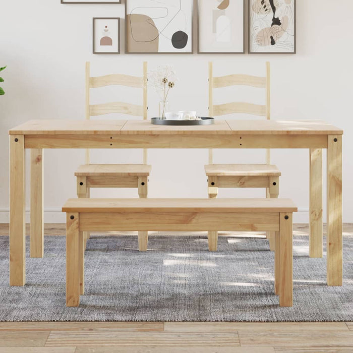 vidaXL Dining Table Panama 160x80x75 cm Solid Wood Pine