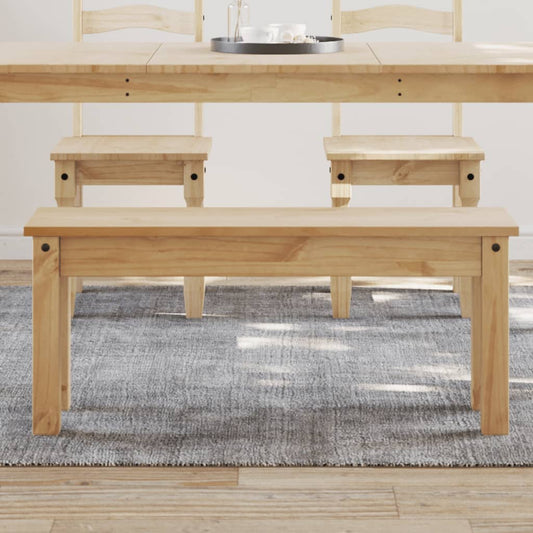 vidaXL Dining Bench PANAMA 105x30x45 cm Solid Wood Pine