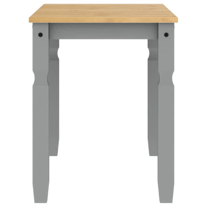 vidaXL Dining Table Corona Grey 112x60x75 cm Solid Wood Pine