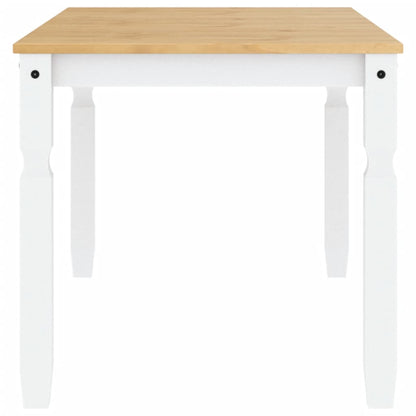 vidaXL Dining Table Corona White 160x80x75 cm Solid Wood Pine