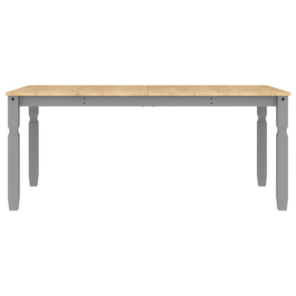 vidaXL Dining Table Corona Grey 180x90x75 cm Solid Wood Pine