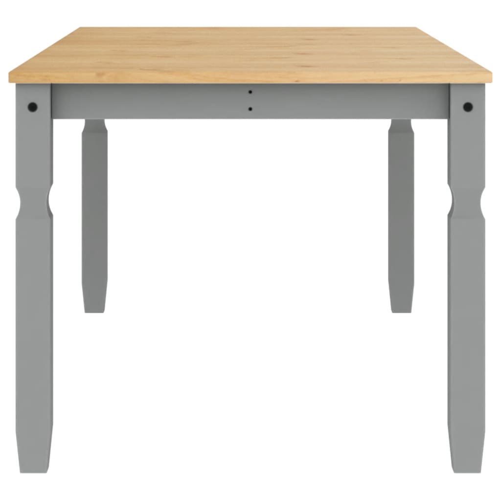 vidaXL Dining Table Corona Grey 180x90x75 cm Solid Wood Pine