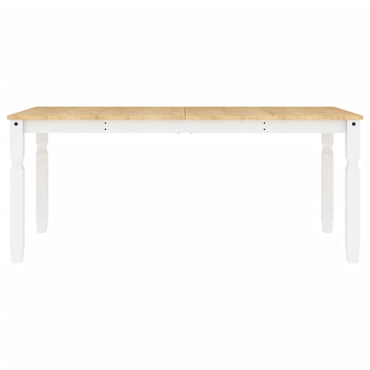 vidaXL Dining Table Corona White 180x90x75 cm Solid Wood Pine