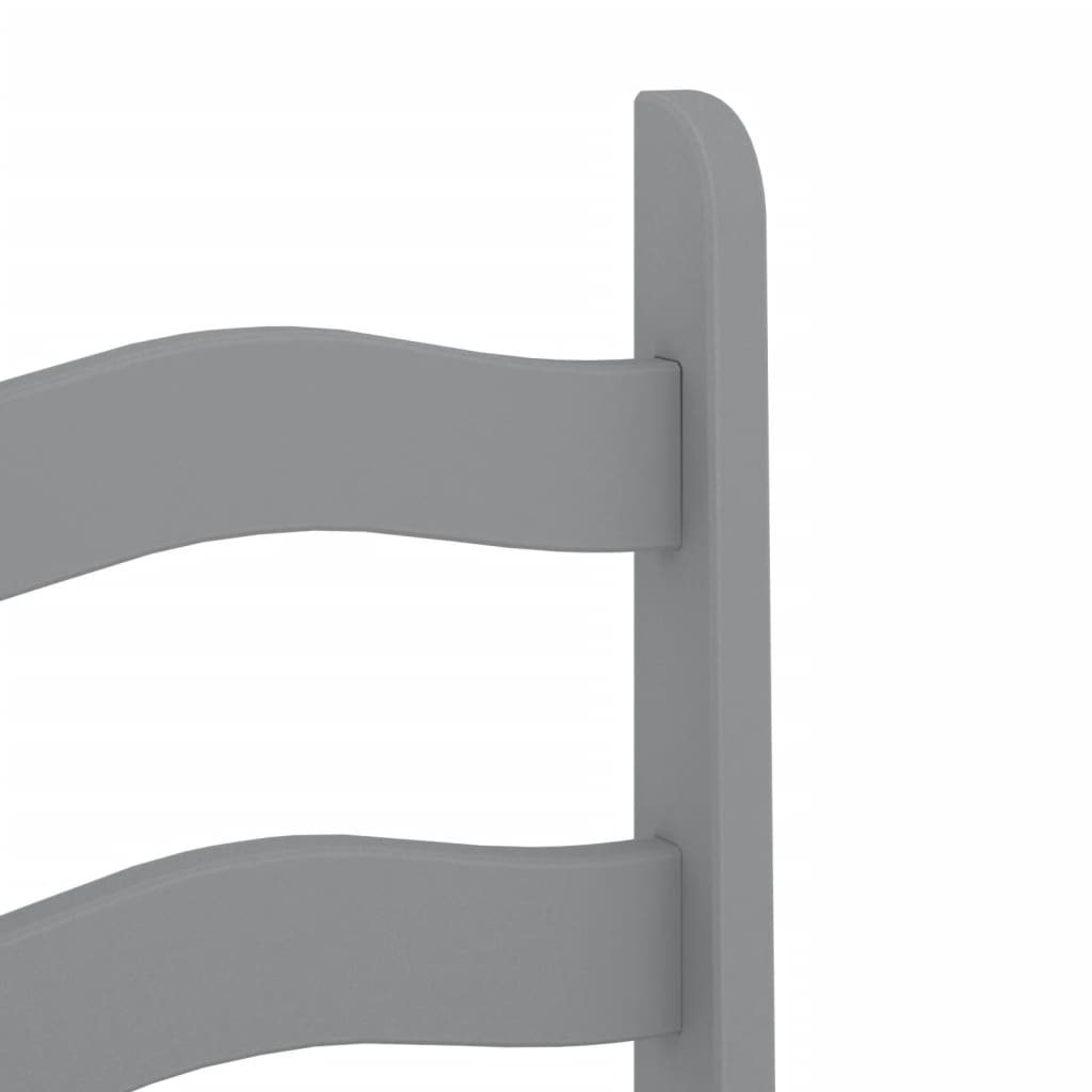 vidaXL Dining Chairs 2 pcs Corona Grey 42x47x107 cm Solid Wood Pine