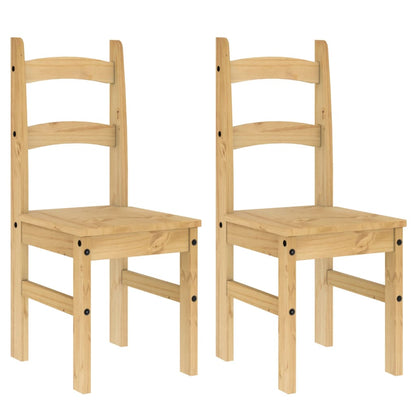 vidaXL Dining Chairs 2 pcs 40x46x99 cm Solid Wood Pine