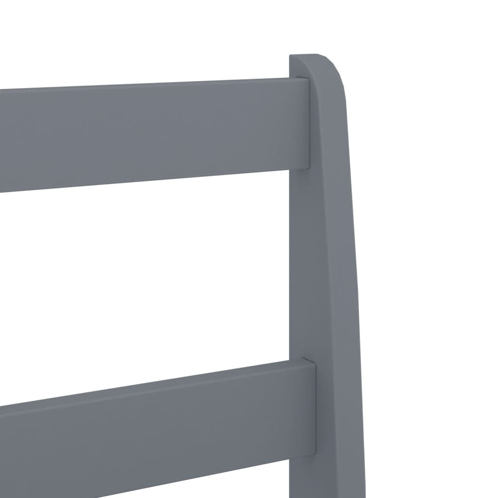 vidaXL Dining Chairs 2 pcs PANAMA Grey 40x46x90 cm Solid Wood Pine