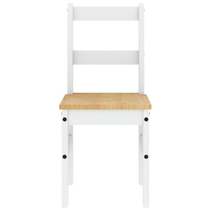 vidaXL Dining Chairs 2 pcs PANAMA White 40x46x90 cm Solid Wood Pine