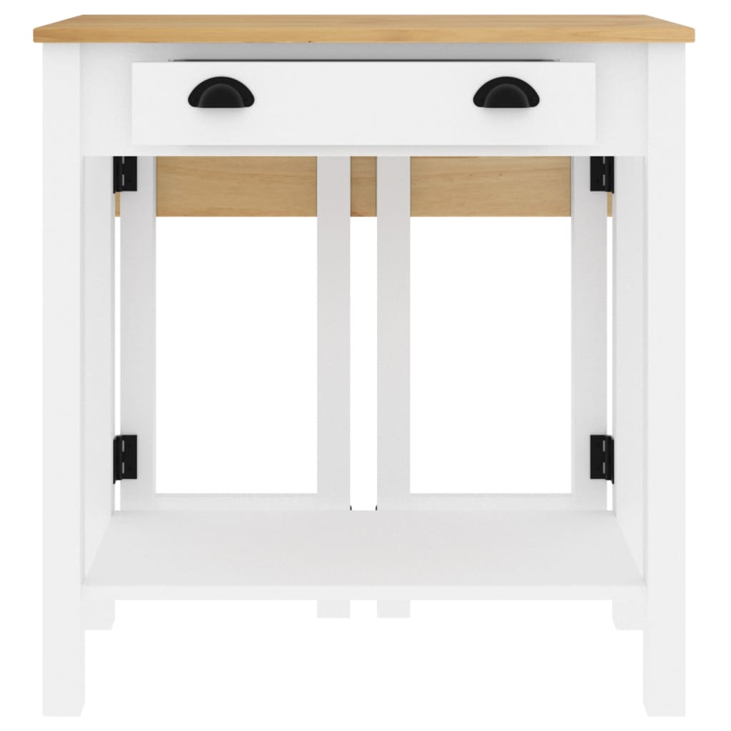 vidaXL 5 Piece Bar Set White Solid Wood Pine