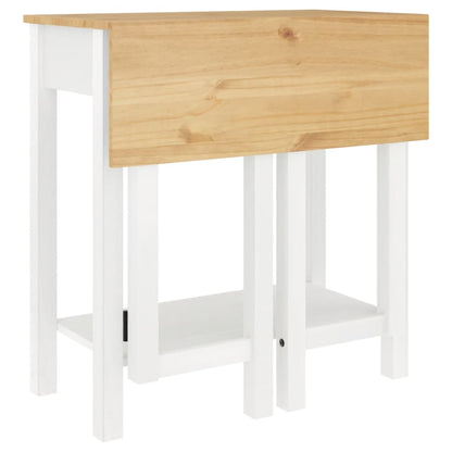 vidaXL 5 Piece Bar Set White Solid Wood Pine