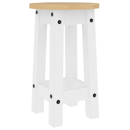 vidaXL 5 Piece Bar Set White Solid Wood Pine