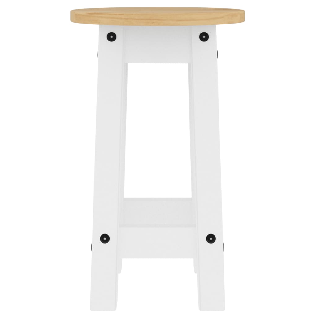vidaXL 5 Piece Bar Set White Solid Wood Pine