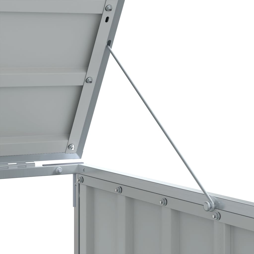 vidaXL Wheelie Bin Storage for Triple Bins Brown 216x81x115 cm Steel