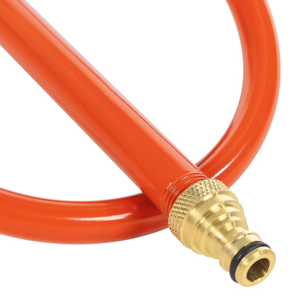 vidaXL Wheeled Sprinkler Sled with Rotatable Head Red Steel