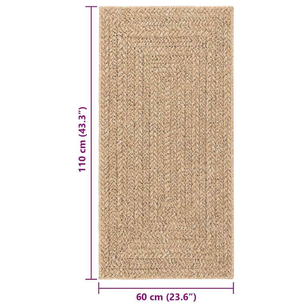 vidaXL Rug ZIZUR 60x110 cm Jute Look Indoor and Outdoor