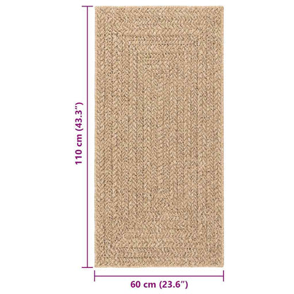 vidaXL Rug ZIZUR 60x110 cm Jute Look Indoor and Outdoor