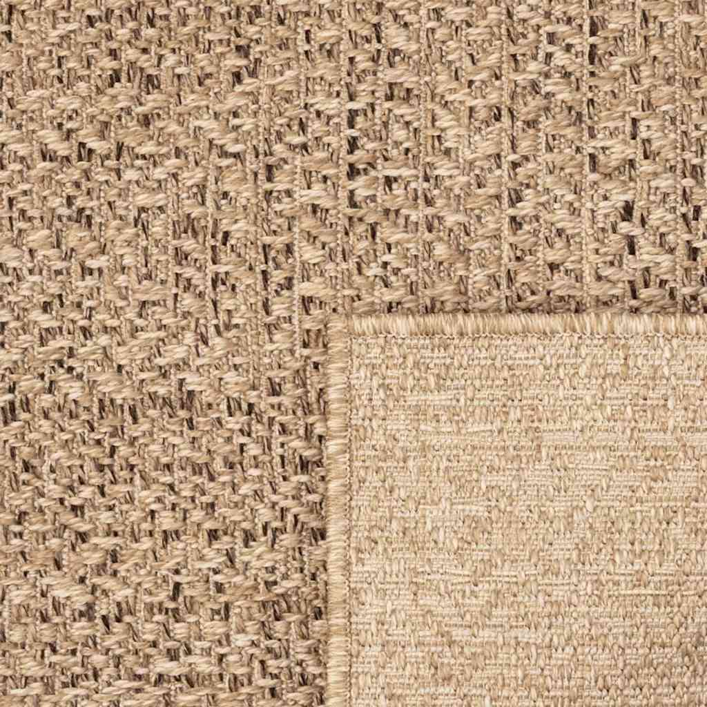 vidaXL Rug ZIZUR 80x200 cm Jute Look Indoor and Outdoor