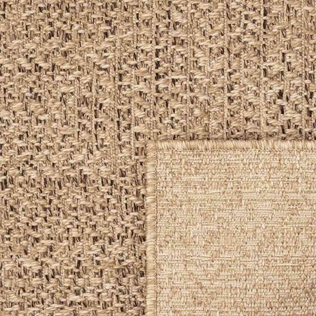 vidaXL Rug ZIZUR 200x200 cm Jute Look Indoor and Outdoor