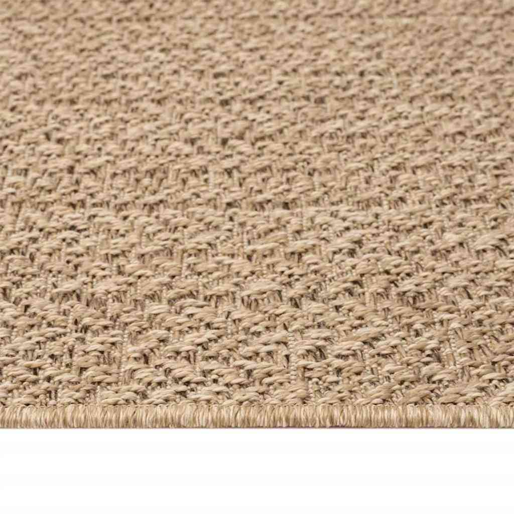 vidaXL Rug ZIZUR 240x240 cm Jute Look Indoor and Outdoor