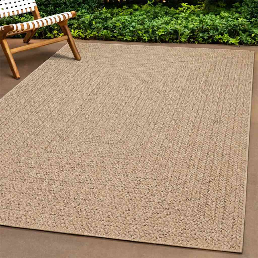 vidaXL Rug ZIZUR 240x340 cm Jute Look Indoor and Outdoor