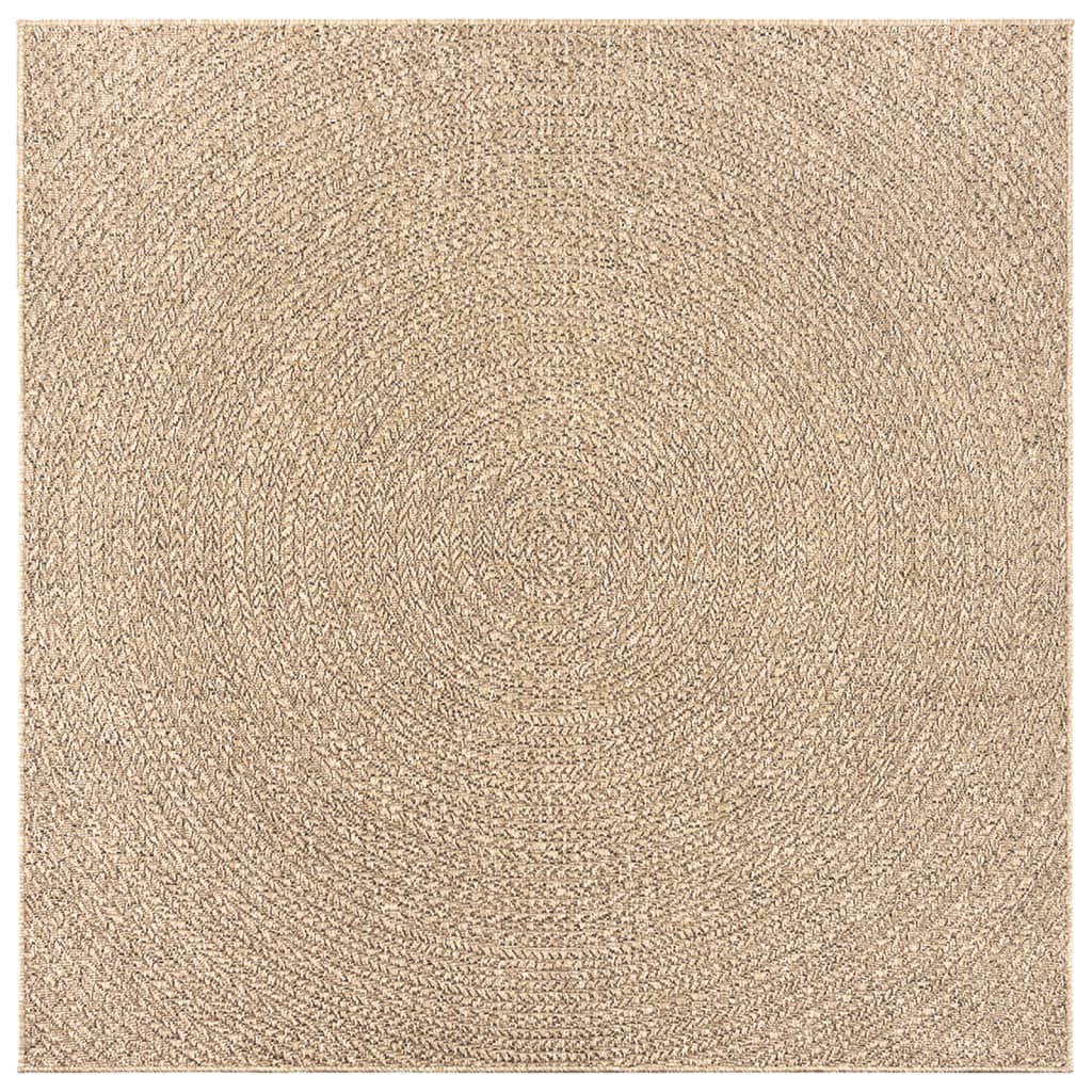 vidaXL Rug ZIZUR 200x200 cm Jute Look Indoor and Outdoor