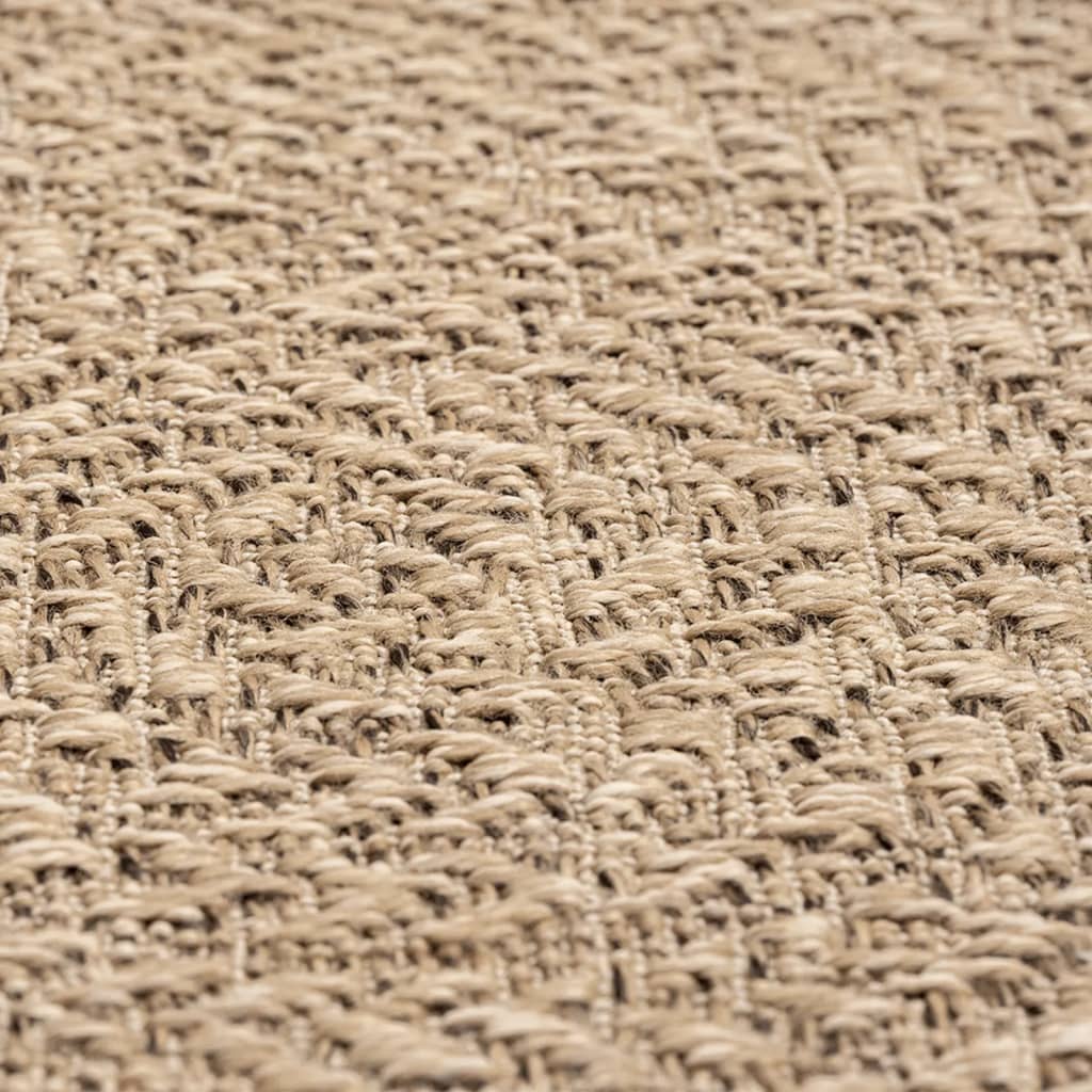 vidaXL Rug ZIZUR 200x200 cm Jute Look Indoor and Outdoor