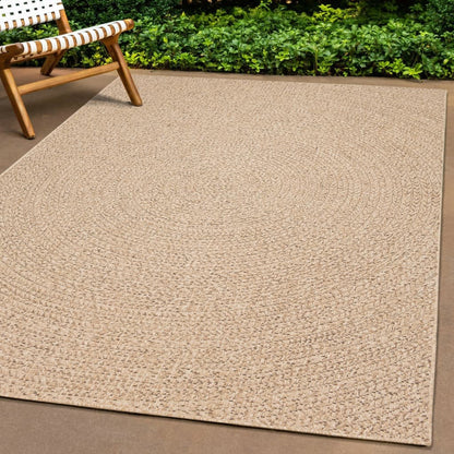 vidaXL Rug ZIZUR 240x240 cm Jute Look Indoor and Outdoor