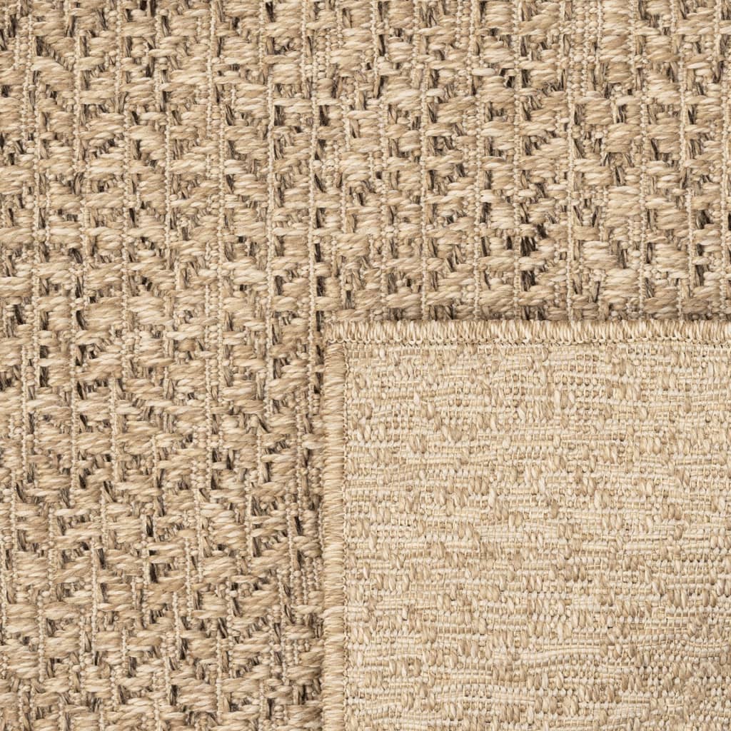 vidaXL Rug ZIZUR 240x340 cm Jute Look Indoor and Outdoor