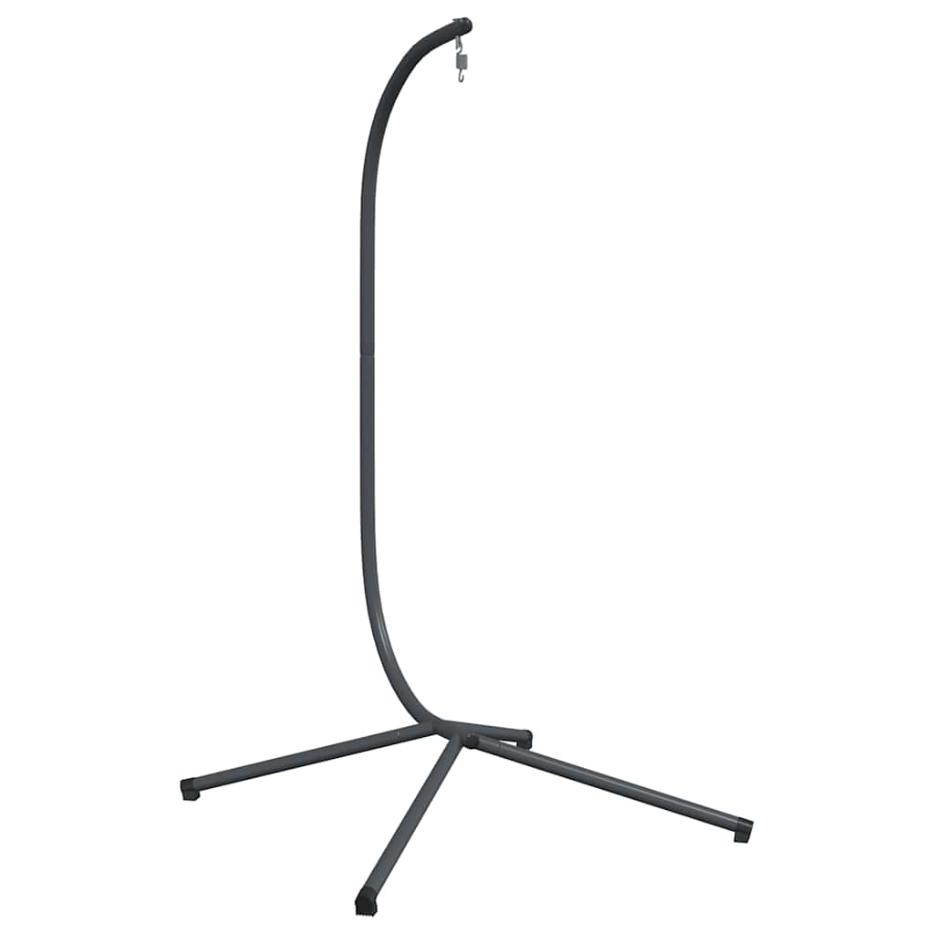 vidaXL Hanging Egg Chair Stand without Basket Anthracite Steel (Only Standing Base)