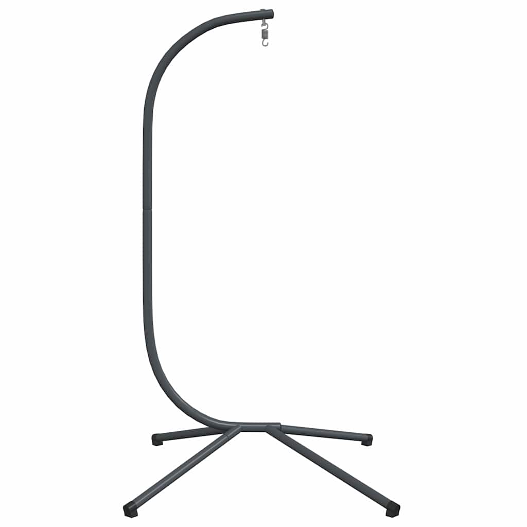 vidaXL Hanging Egg Chair Stand without Basket Anthracite Steel (Only Standing Base)