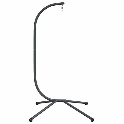 vidaXL Hanging Egg Chair Stand without Basket Anthracite Steel (Only Standing Base)