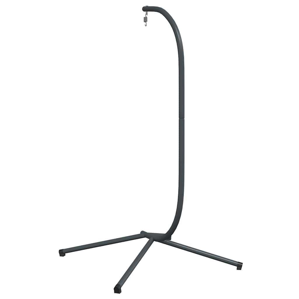 vidaXL Hanging Egg Chair Stand without Basket Anthracite Steel (Only Standing Base)