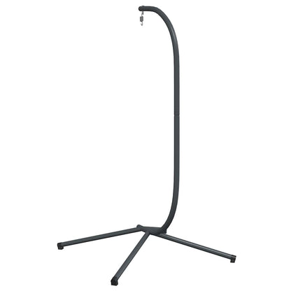 vidaXL Hanging Egg Chair Stand without Basket Anthracite Steel (Only Standing Base)