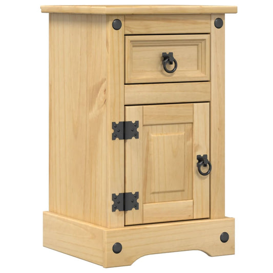 vidaXL Bedside Cabinet Corona 35x32.5x58 cm Solid Wood Pine