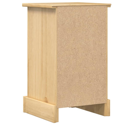 vidaXL Bedside Cabinet "Corona" 35x32,5x58 cm Solid Wood Pine