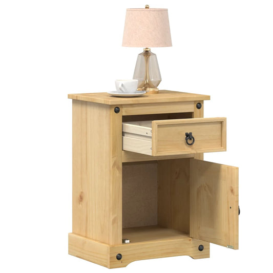 vidaXL Bedside Cabinet Corona 45x35x64 cm Solid Wood Pine