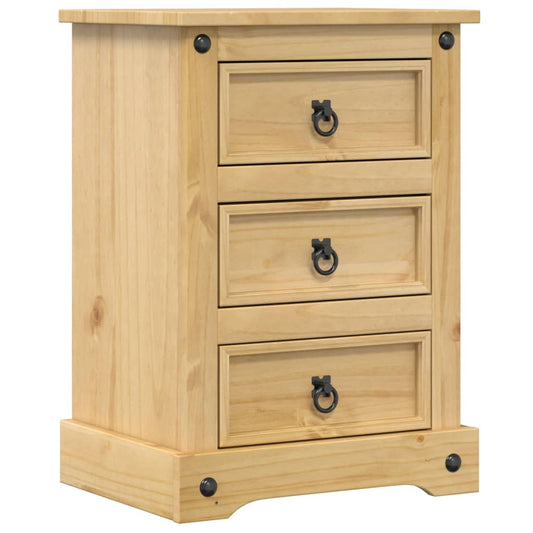vidaXL Bedside Cabinet Corona 45x35x64 cm Solid Wood Pine