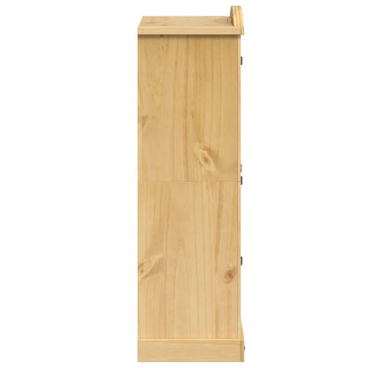 vidaXL Wardrobe "Corona" 101x52x170 cm Solid Wood Pine