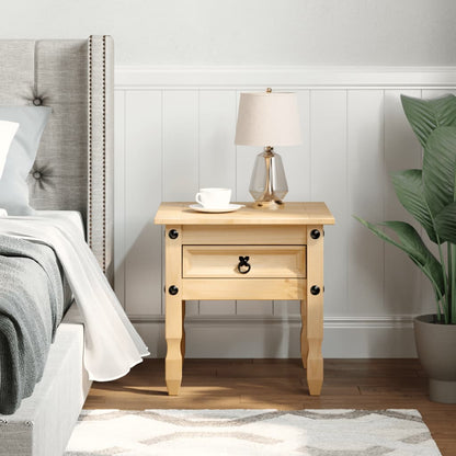 vidaXL Side Table "Corona" 50x50x50 cm Solid Wood Pine