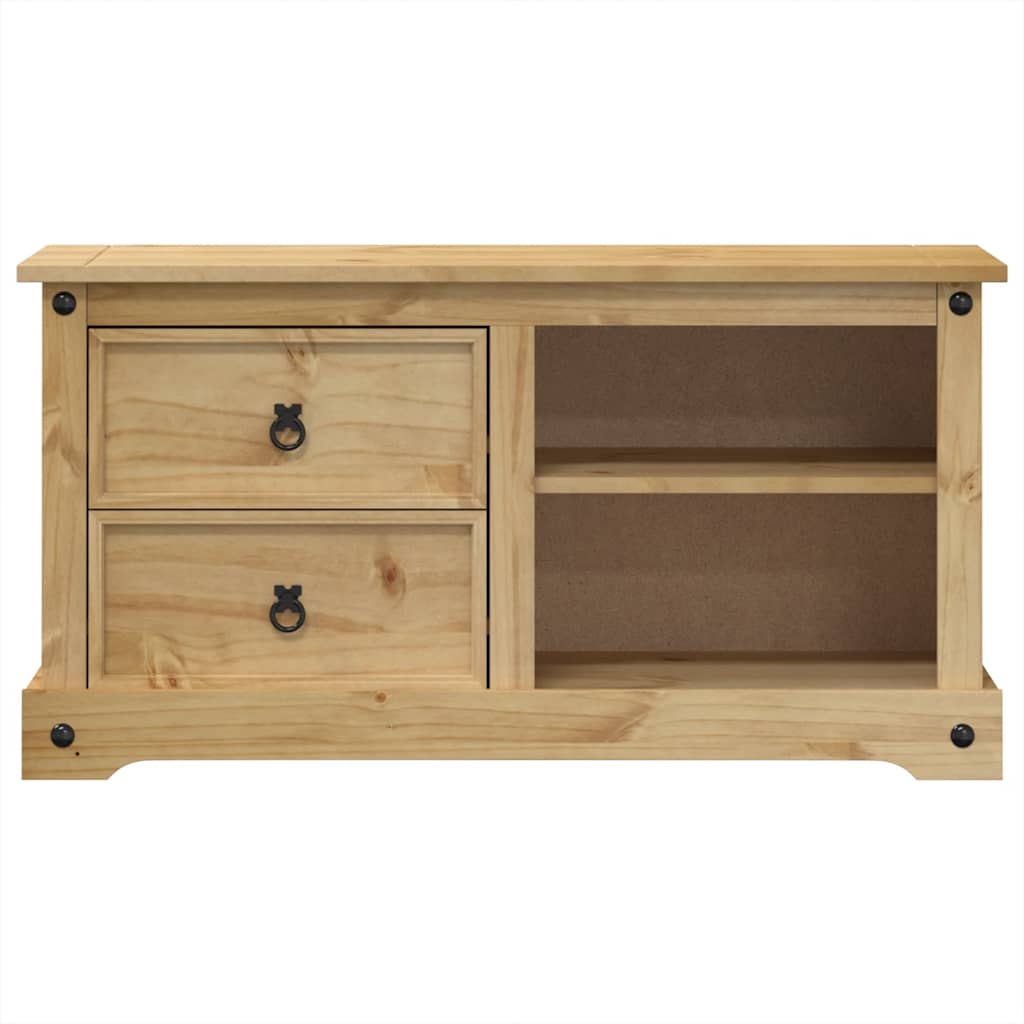 vidaXL TV Cabinet "Corona" 100x40x52 cm Solid Wood Pine
