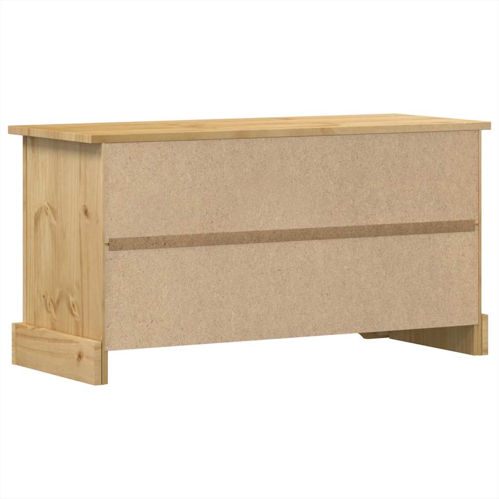 vidaXL TV Cabinet "Corona" 100x40x52 cm Solid Wood Pine