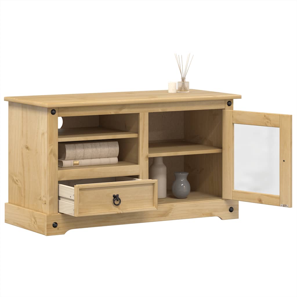 vidaXL TV Cabinet Corona 100x45x58 cm Solid Wood Pine
