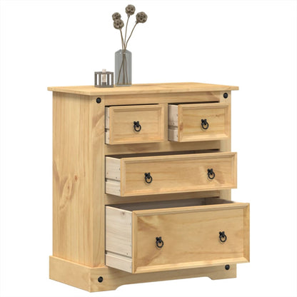 vidaXL Chest of Drawers Corona 80x43x91 cm Solid Wood Pine
